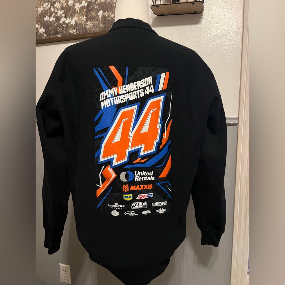 Jimmy Henderson Motorsports Crewneck Sweatshirt / Black Multi / Mens: Medium